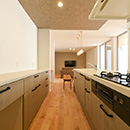 「テラスを囲う家」